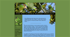 Desktop Screenshot of californiaparrotproject.org
